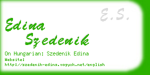 edina szedenik business card